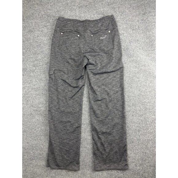 Kuhl Pants Womens 10 Regular Gray Stretch Knit Cargo Hiking Lounge Pull On - Picture 7 of 8